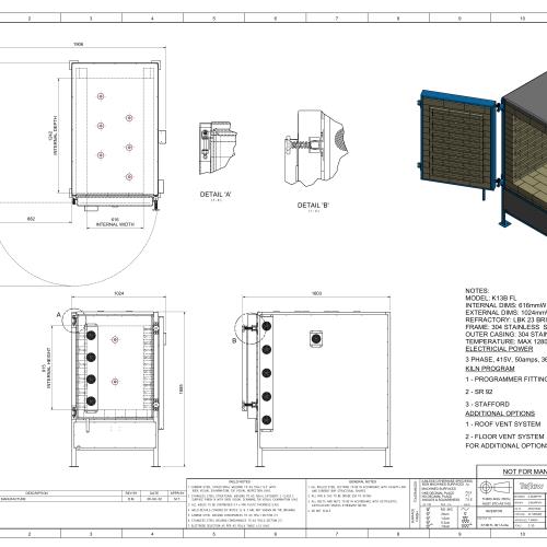 K13B FL Large Kiln